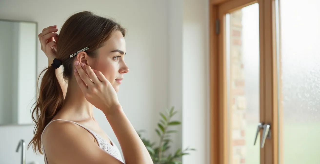 Professionelle Clip-Platzierung am Haaransatz für Volumen