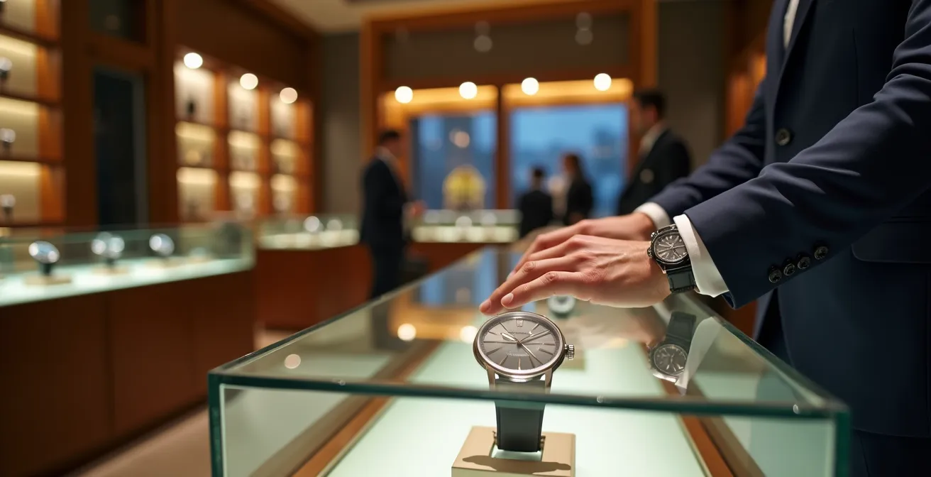 Eleganter Uhren-Showroom eines autorisierten Händlers